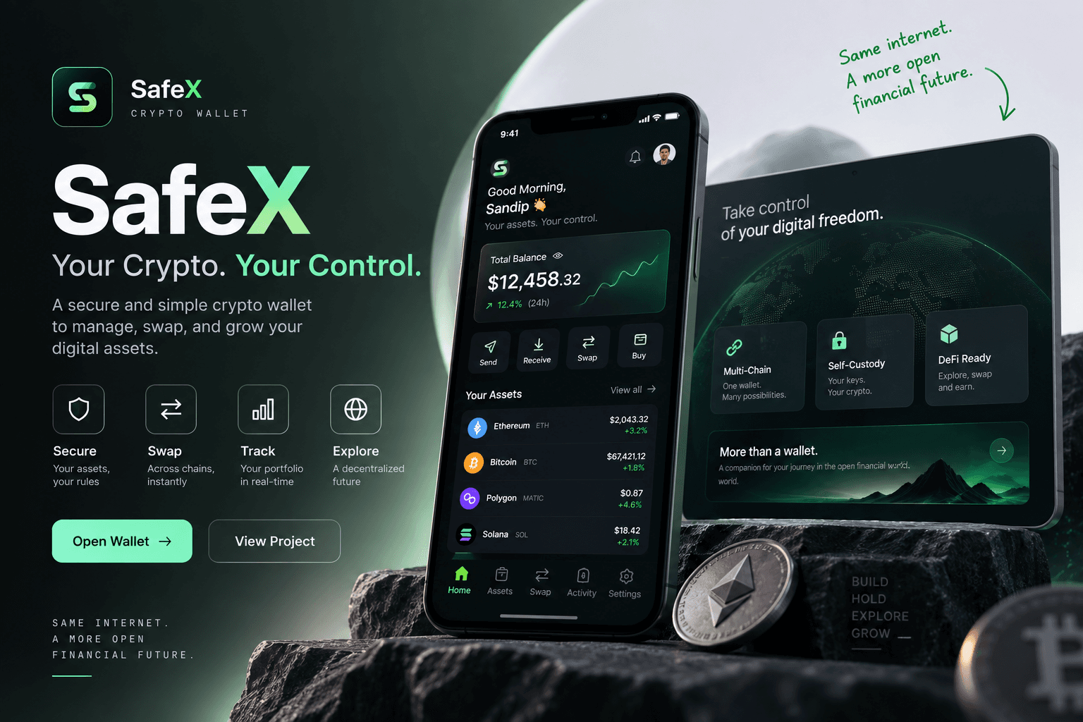 SafeX — Crypto Wallet